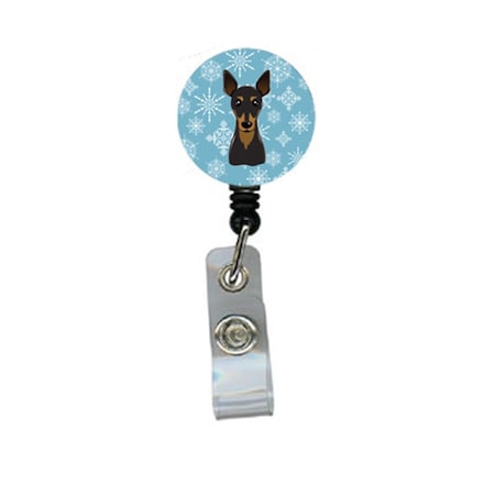Teacher&Aposs Aid Snowflake Min Pin Retractable Badge Reel TE2929760